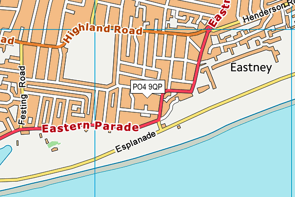 PO4 9QP map - OS VectorMap District (Ordnance Survey)