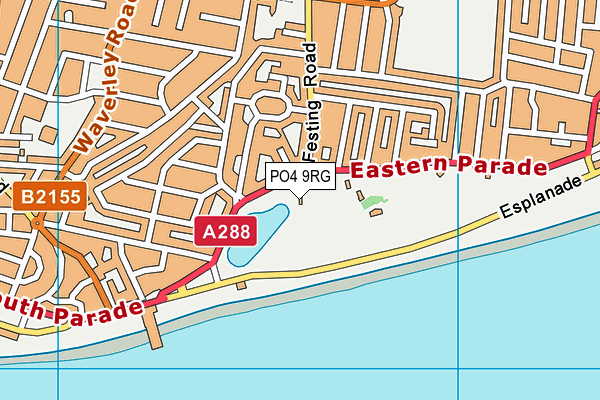 PO4 9RG map - OS VectorMap District (Ordnance Survey)