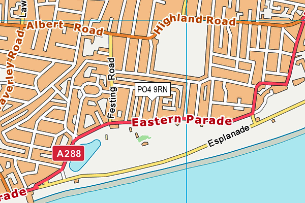 PO4 9RN map - OS VectorMap District (Ordnance Survey)