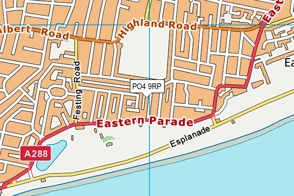 PO4 9RP map - OS VectorMap District (Ordnance Survey)