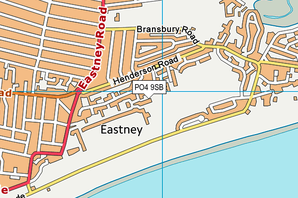 PO4 9SB map - OS VectorMap District (Ordnance Survey)