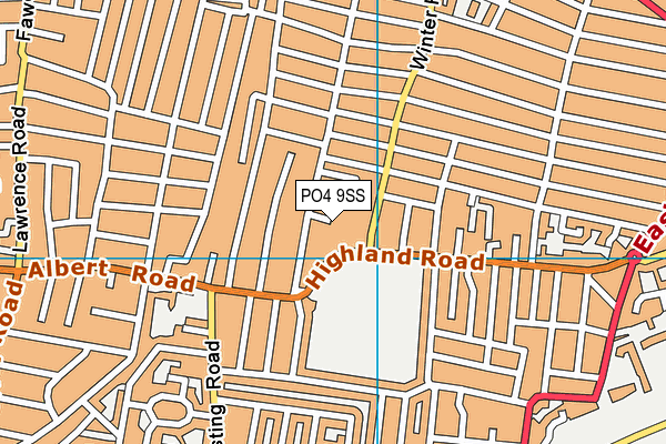 PO4 9SS map - OS VectorMap District (Ordnance Survey)