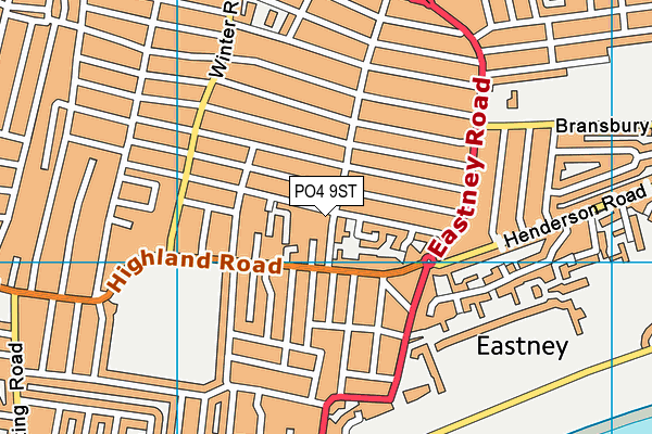 PO4 9ST map - OS VectorMap District (Ordnance Survey)