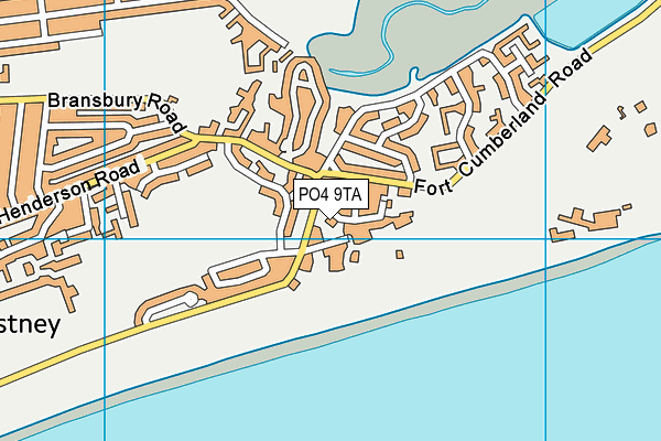 PO4 9TA map - OS VectorMap District (Ordnance Survey)