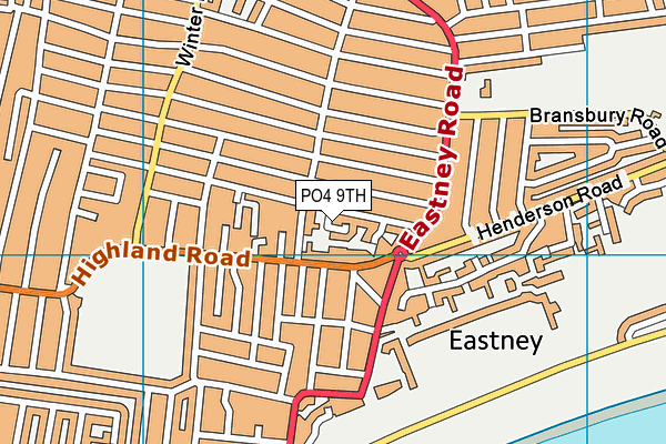 PO4 9TH map - OS VectorMap District (Ordnance Survey)