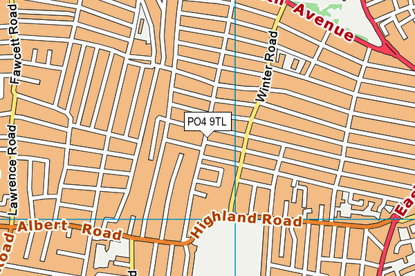 PO4 9TL map - OS VectorMap District (Ordnance Survey)