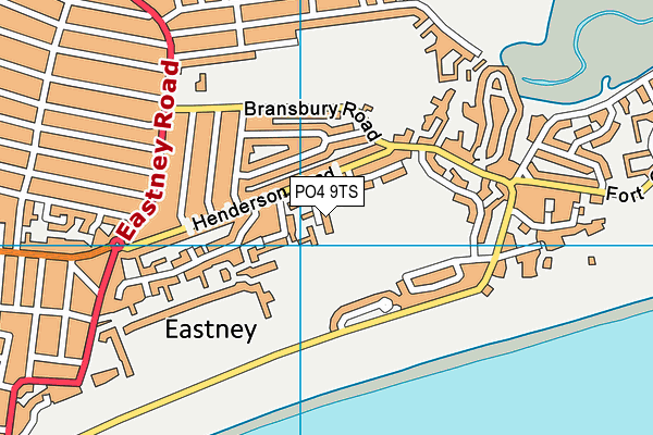 PO4 9TS map - OS VectorMap District (Ordnance Survey)