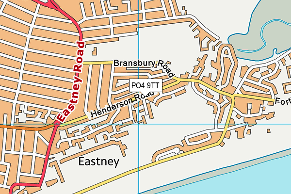 PO4 9TT map - OS VectorMap District (Ordnance Survey)