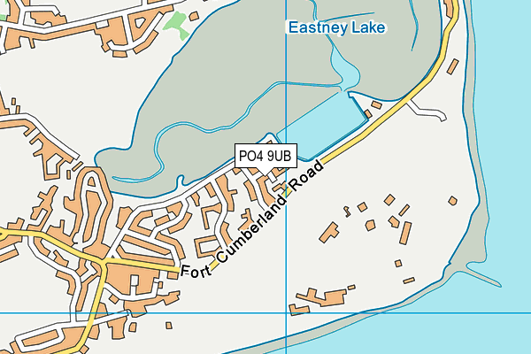 PO4 9UB map - OS VectorMap District (Ordnance Survey)