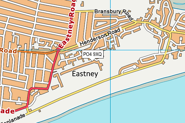 PO4 9XQ map - OS VectorMap District (Ordnance Survey)