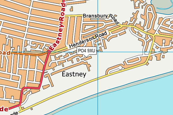 PO4 9XU map - OS VectorMap District (Ordnance Survey)