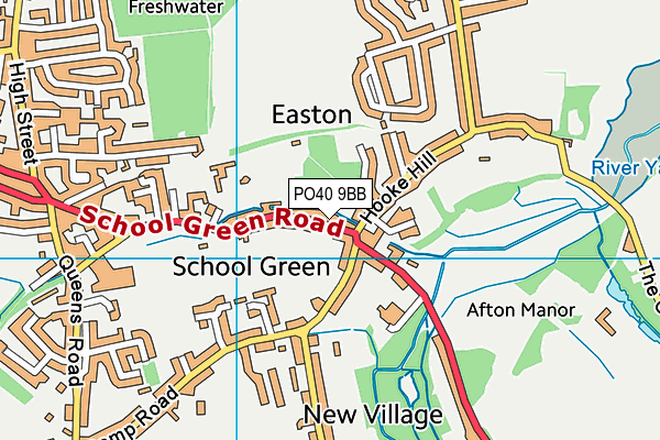 PO40 9BB map - OS VectorMap District (Ordnance Survey)