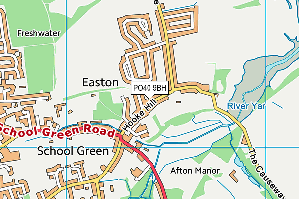 PO40 9BH map - OS VectorMap District (Ordnance Survey)