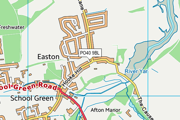 PO40 9BL map - OS VectorMap District (Ordnance Survey)