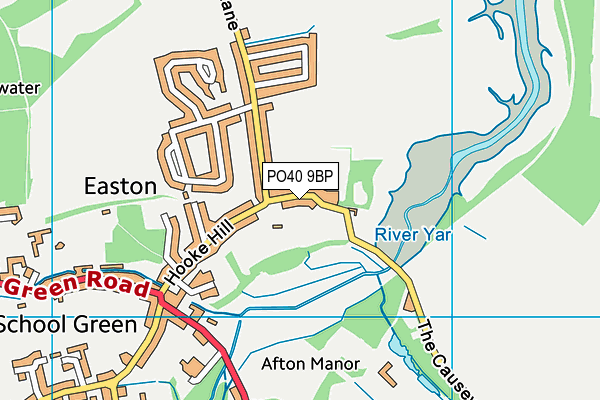 PO40 9BP map - OS VectorMap District (Ordnance Survey)