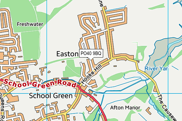 PO40 9BQ map - OS VectorMap District (Ordnance Survey)