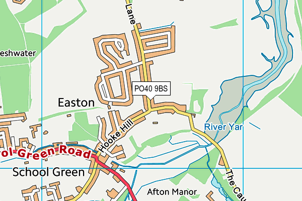 PO40 9BS map - OS VectorMap District (Ordnance Survey)