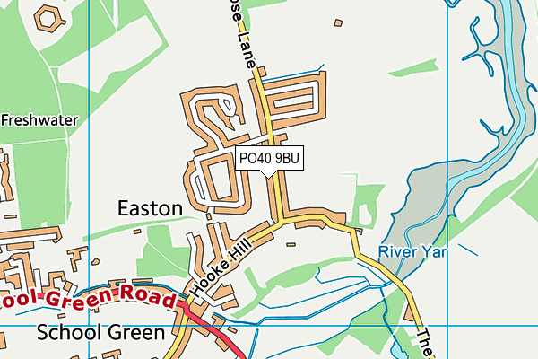 PO40 9BU map - OS VectorMap District (Ordnance Survey)