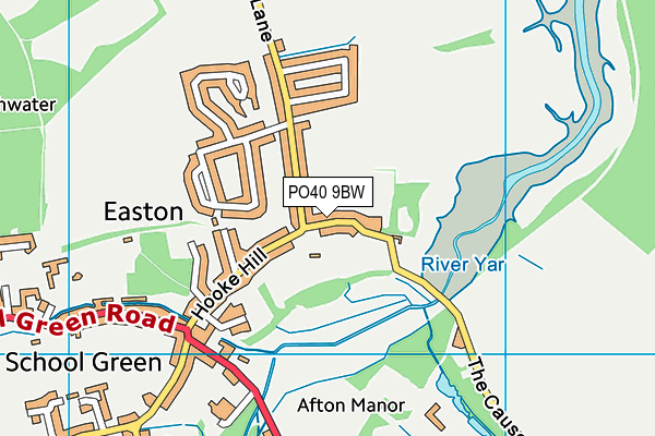 PO40 9BW map - OS VectorMap District (Ordnance Survey)