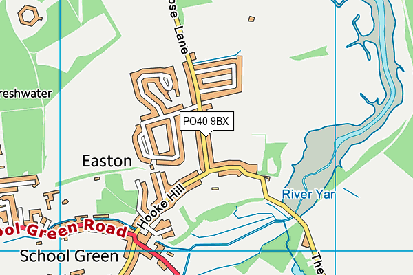 PO40 9BX map - OS VectorMap District (Ordnance Survey)