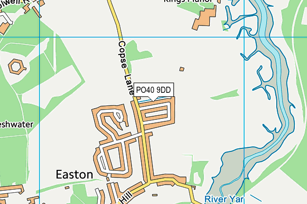 PO40 9DD map - OS VectorMap District (Ordnance Survey)