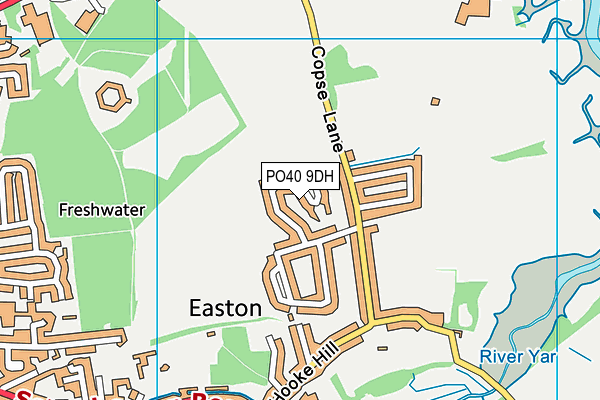 PO40 9DH map - OS VectorMap District (Ordnance Survey)