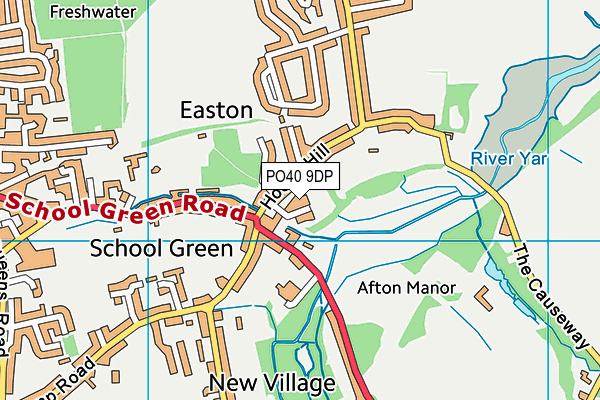 PO40 9DP map - OS VectorMap District (Ordnance Survey)