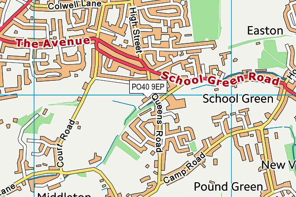 PO40 9EP map - OS VectorMap District (Ordnance Survey)