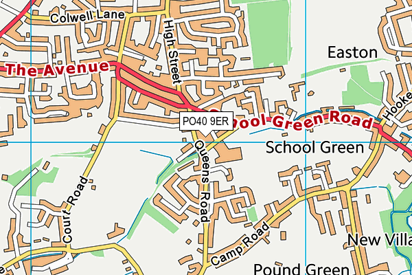 PO40 9ER map - OS VectorMap District (Ordnance Survey)