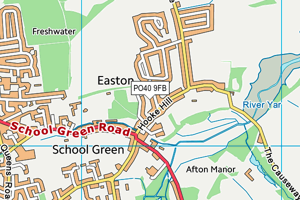 PO40 9FB map - OS VectorMap District (Ordnance Survey)