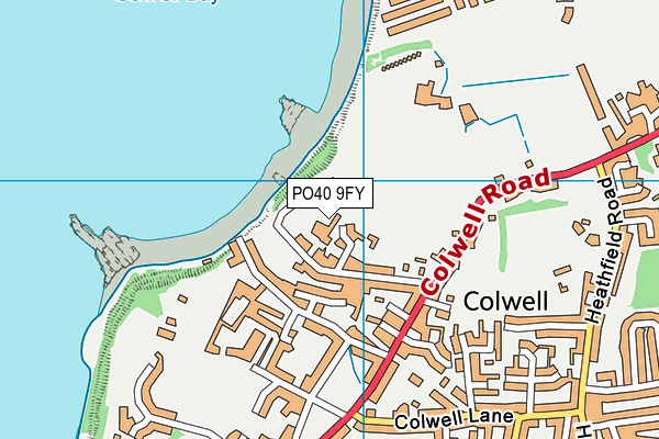 PO40 9FY map - OS VectorMap District (Ordnance Survey)