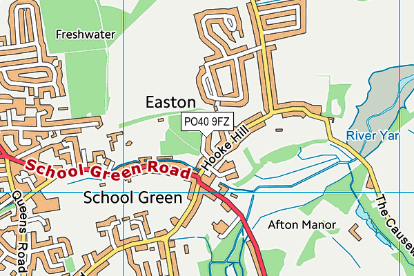 PO40 9FZ map - OS VectorMap District (Ordnance Survey)