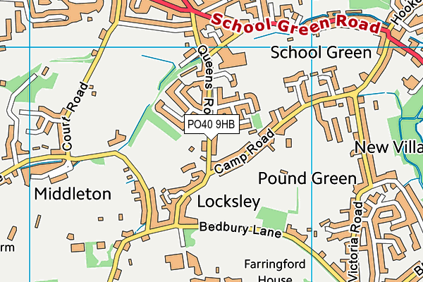 PO40 9HB map - OS VectorMap District (Ordnance Survey)