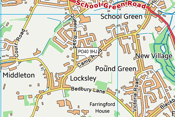 PO40 9HJ map - OS VectorMap District (Ordnance Survey)