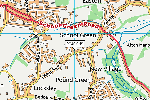 PO40 9HS map - OS VectorMap District (Ordnance Survey)