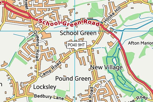 PO40 9HT map - OS VectorMap District (Ordnance Survey)