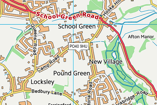 PO40 9HU map - OS VectorMap District (Ordnance Survey)