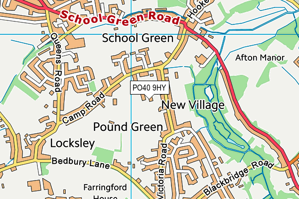 PO40 9HY map - OS VectorMap District (Ordnance Survey)