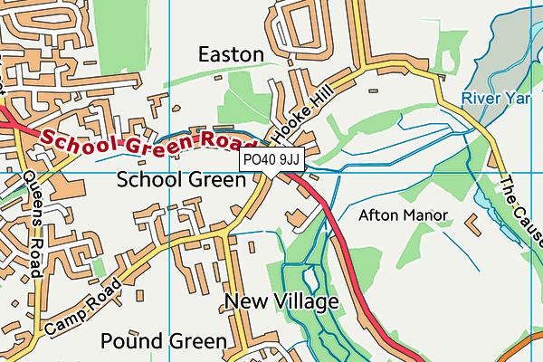 PO40 9JJ map - OS VectorMap District (Ordnance Survey)