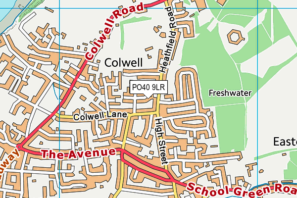 PO40 9LR map - OS VectorMap District (Ordnance Survey)