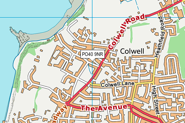 PO40 9NR map - OS VectorMap District (Ordnance Survey)