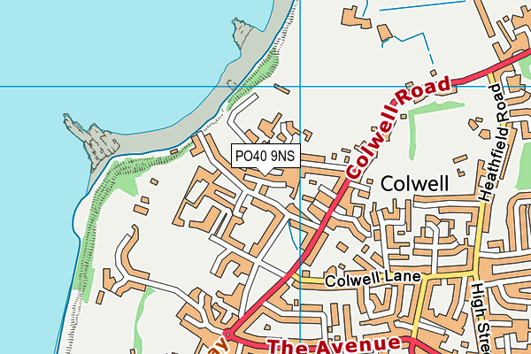 PO40 9NS map - OS VectorMap District (Ordnance Survey)