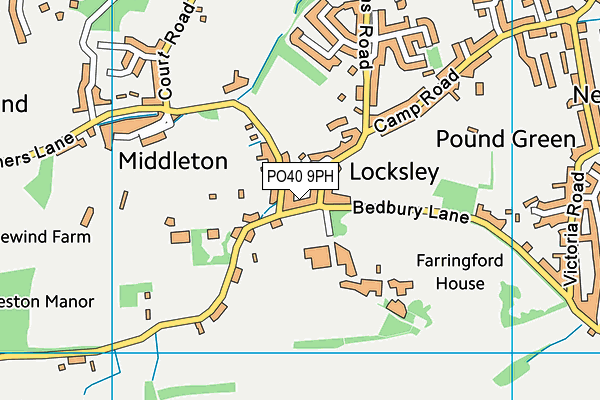 PO40 9PH map - OS VectorMap District (Ordnance Survey)