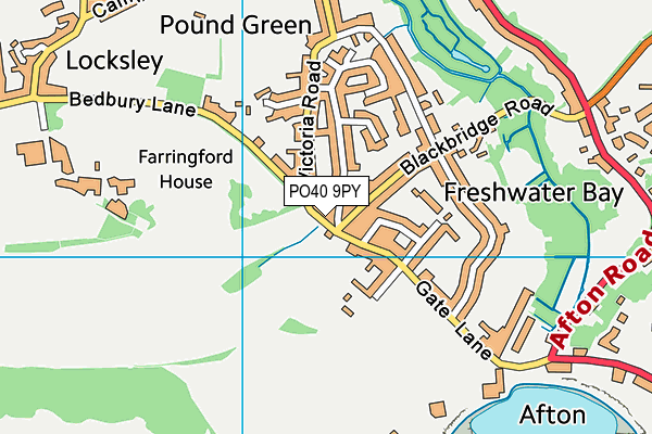 PO40 9PY map - OS VectorMap District (Ordnance Survey)