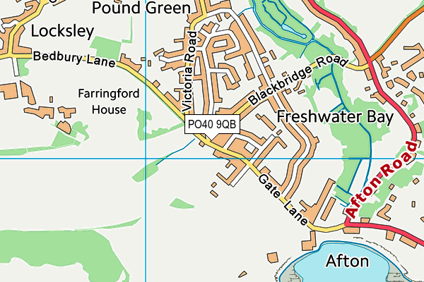 PO40 9QB map - OS VectorMap District (Ordnance Survey)