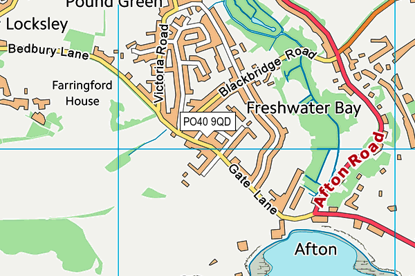 PO40 9QD map - OS VectorMap District (Ordnance Survey)