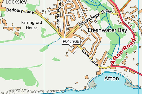 PO40 9QE map - OS VectorMap District (Ordnance Survey)