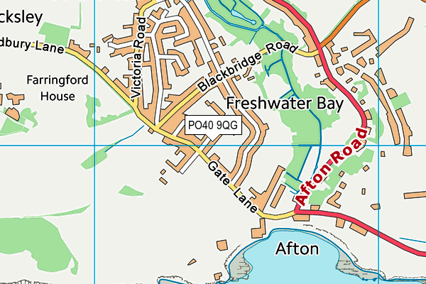 PO40 9QG map - OS VectorMap District (Ordnance Survey)