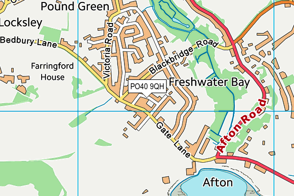 PO40 9QH map - OS VectorMap District (Ordnance Survey)