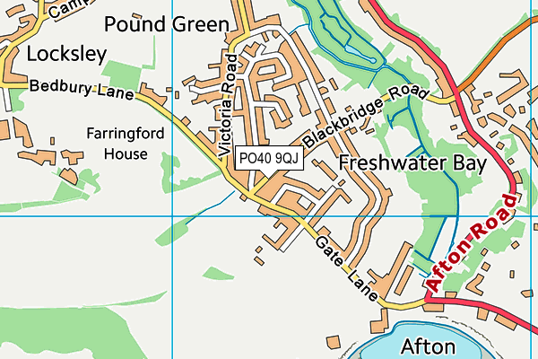 PO40 9QJ map - OS VectorMap District (Ordnance Survey)